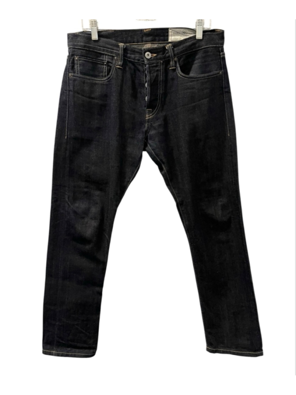Rogue Territory RGT Raw Indigo Selvedge Denim Jeans Button Fly 31x28 SK Skinny